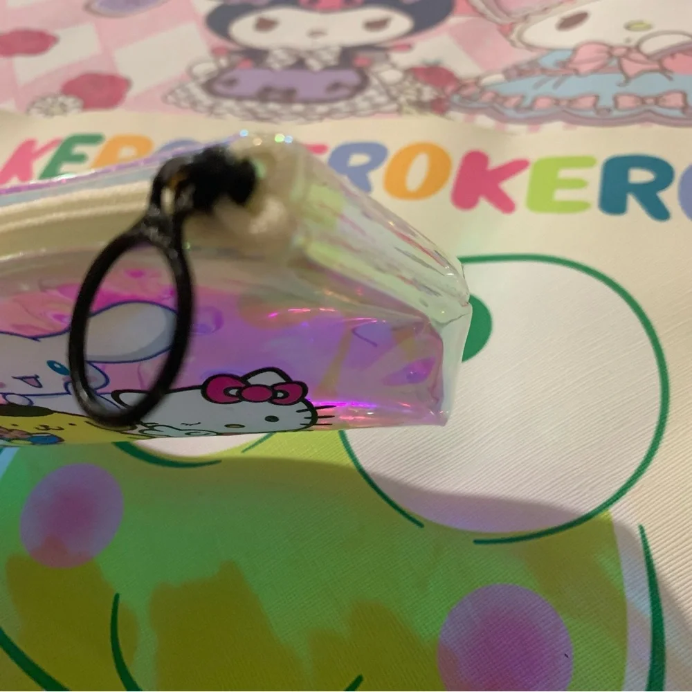 Sanrio Characters Holographic Clear Zip Pencil Pouch